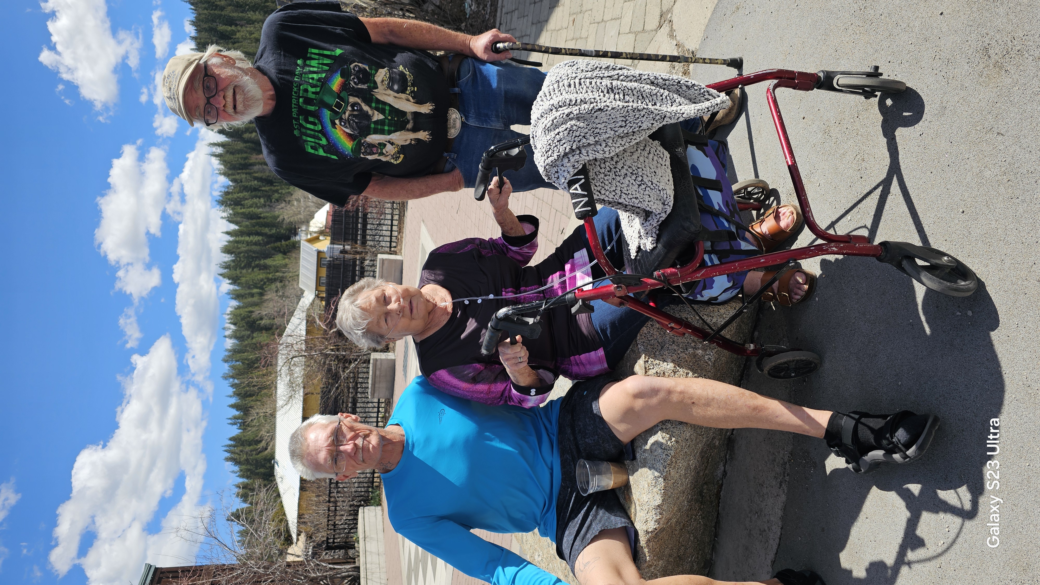 Lonnie with family in Truckee, California